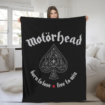 Discover Motorhead Fleece Blankets Born To Lose Live To Win