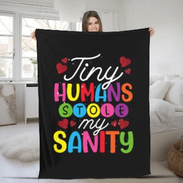 Discover Tiny Humans Stole My Sanity 2Babysitter Baseball Tees Fleece Blankets
