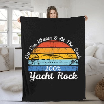 Discover Distressed Retro Yacht Rock Baseball Jerseys Fleece Blankets
