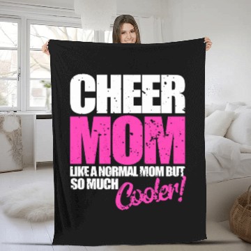 Discover Funny Cheerleader Cheer Mom Cute Cheerleading Gift Fleece Blankets