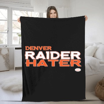 Discover Denver Raider Hater Fleece Blankets