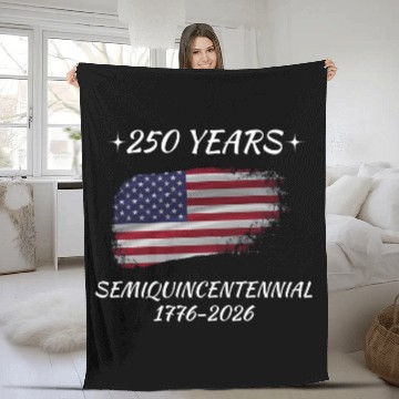 Discover America 250th Anniversary 3D Fleece Blankets