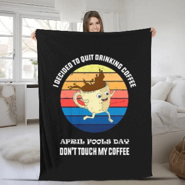 Discover april fools day coffee lovers Fleece Blankets