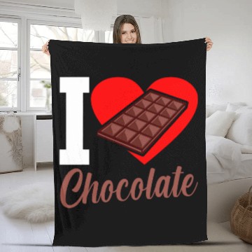 Discover I Love Chocolate Funny Chocolates Lover Eater Graphic Baseball Tees Fleece Blankets