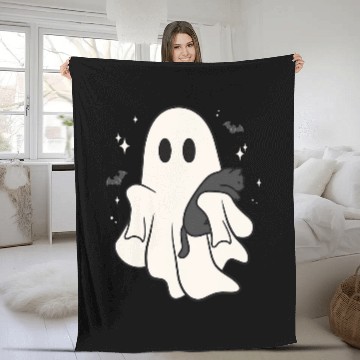 Discover Funny Boojee Holding Cute black cats Spooky Halloween Baseball Tees Fleece Blankets