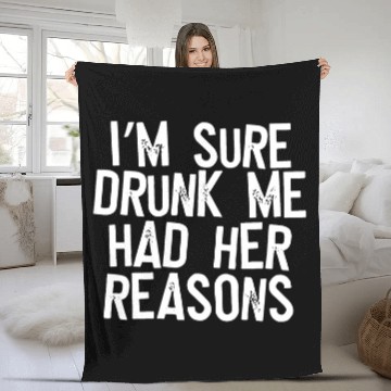 Discover Drunk Fleece Blankets
