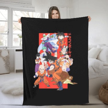 Discover Dragon Ball Z Character Group Fleece Blankets