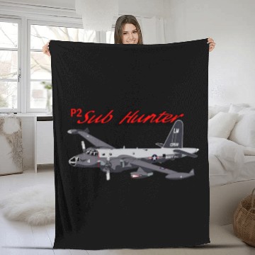 Discover US Navy Lockheed Neptune P2 Sub Hunter 3D Fleece Blankets