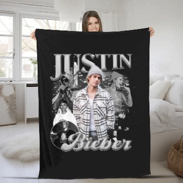 Discover Justin Bieber Vintage Fleece Blankets