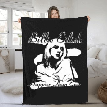 Discover BILLIE EILISH Retro Fleece Blankets - Billie Eilish Fleece Blankets,Billie Eilish