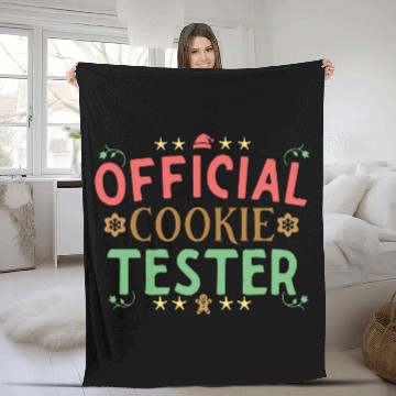 Discover Official Cookie Teste Christmas Gingerbread Lover Fleece Blankets