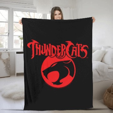 Discover Fifth Sun Men's ThunderCats Classic Red Logo Emblem Pull Over Fleece Blankets