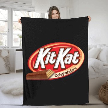 Discover Kit Kat candy bar Fleece Blankets