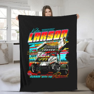 Discover Kyle Larson Racing Car Fleece Blankets