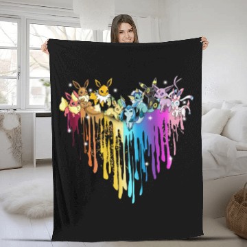 Discover PKM Eevee Evolution Fleece Blankets