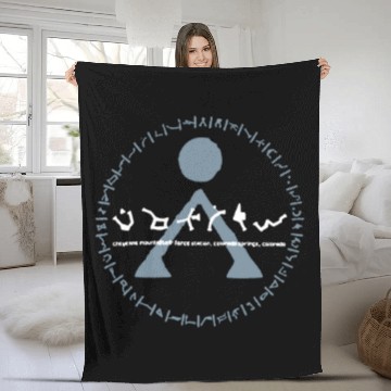 Discover Stargate inspired Fleece Blankets - Origin Earth Symbol