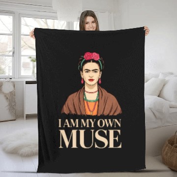 Discover Frida Kahlo Inspirational Women' Day Design Fleece Blankets
