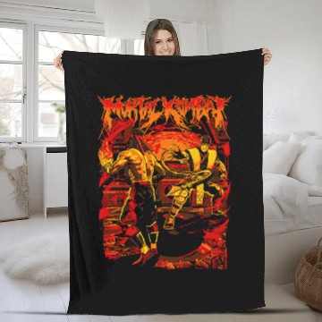 Discover Mortal Kombat vintage Fleece Blankets