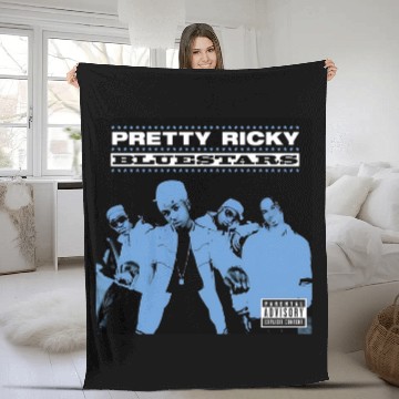 Discover Pretty Ricky Bluestars Baseball Jerseys Fleece Blankets