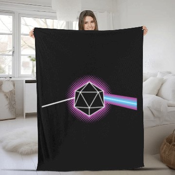 Discover Dungeons and Dragons d20 Fleece Blankets