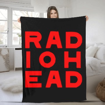 Discover Radiohead Red Baseball Tees Fleece Blankets