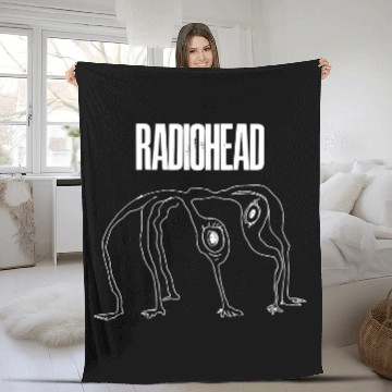 Discover Six White Legs Radiohead Baseball Tees Fleece Blankets