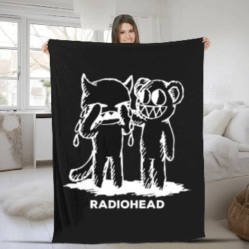 Discover Radiohead Don't Cry White Baseball Tees Fleece Blankets
