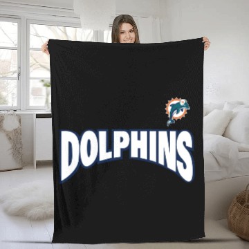Discover Vintage 1990s Miami Dolphins Football Fleece Blankets