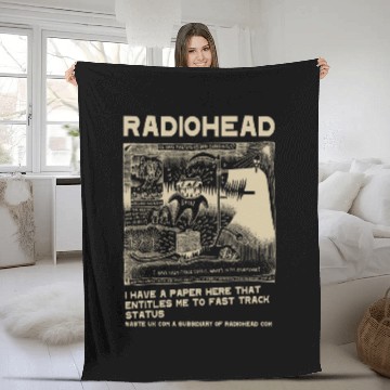 Discover Vintage Radiohead Fleece Blankets