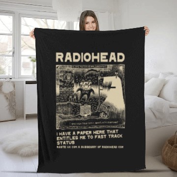 Discover Vintage Radiohead Fleece Blankets