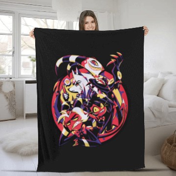Discover Hazbin Hotel Merch Helluva Boss Group Fleece Blankets