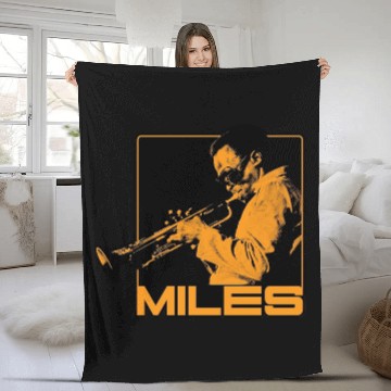 Discover Miles Davis Unisex Fleece Blankets Blowin'