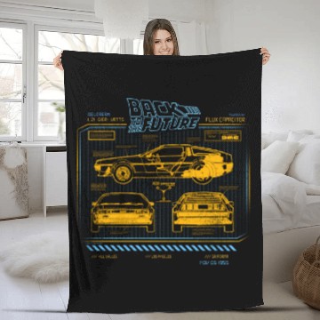 Discover Back To The Future 35Th Anniversary Delorean Fleece Blankets