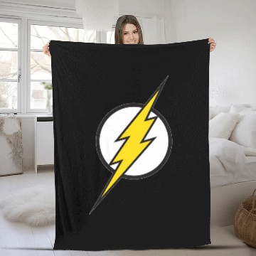 Discover DC Comics Flash Distressed Logo Vintage Fleece Blankets