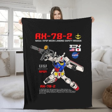 Discover Rx-78-2 Gundam Fleece Blankets