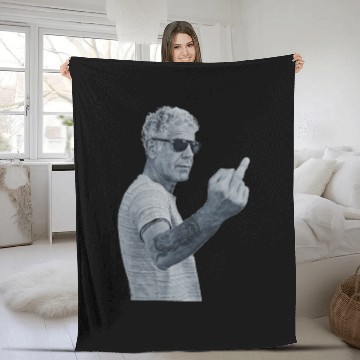 Discover Anthony Bourdain Cool Fleece Blankets