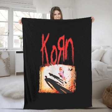 Discover Korn 'Korn' Fleece Blankets