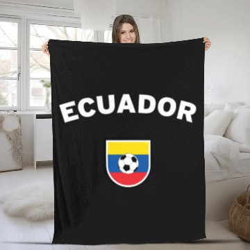 Discover Ecuador Football Fleece Blankets