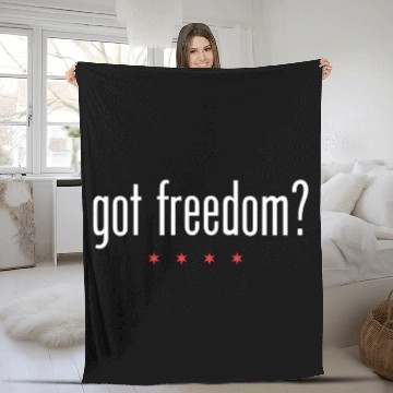 Discover Got Freedom 3D Fleece Blankets