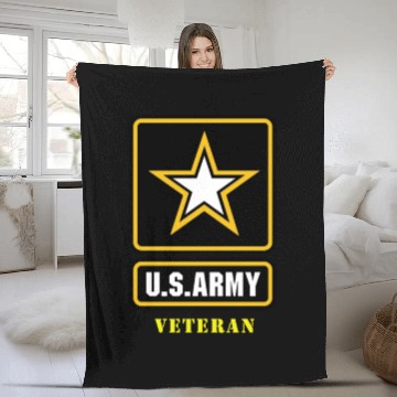 Discover US Army Veteran Fleece Blankets
