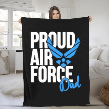 Discover Air Force Dad Army Father Fleece Blankets