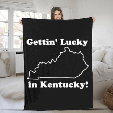 Discover Getting lucky in Kentucky Fleece Blankets