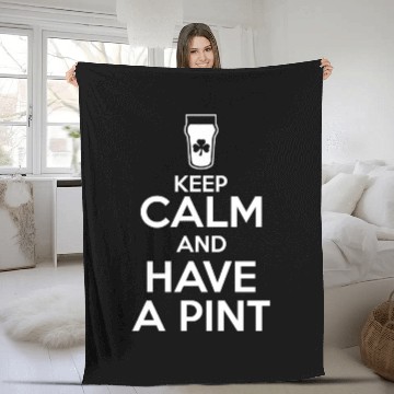 Discover Keep Calm - Pint Fleece Blankets