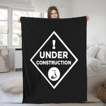 Discover Under construction Fleece Blankets
