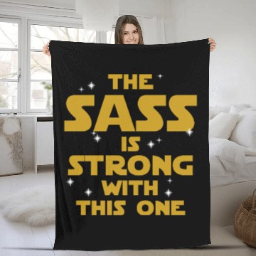 Discover Star Wars: The Sass Is Strong Fleece Blankets