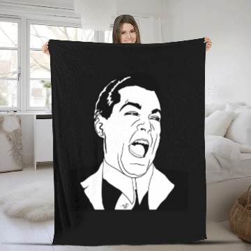 Discover Ray Laugh Meme byTaizTeez Fleece Blankets