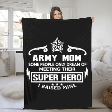 Discover Army Mom Fleece Blankets