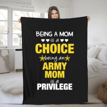 Discover Proud Army Mom Fleece Blankets