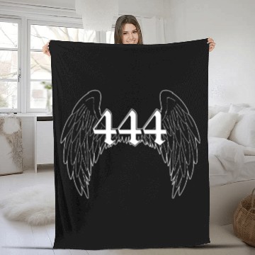 Discover White Angel Wings Fleece Blankets
