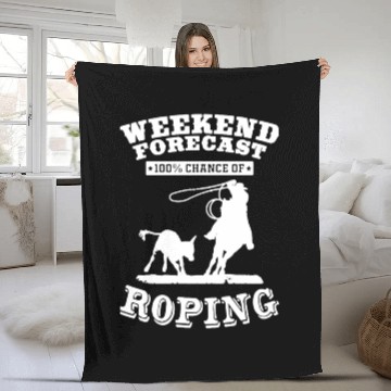 Discover Weekend Forecast Roping Fleece Blankets